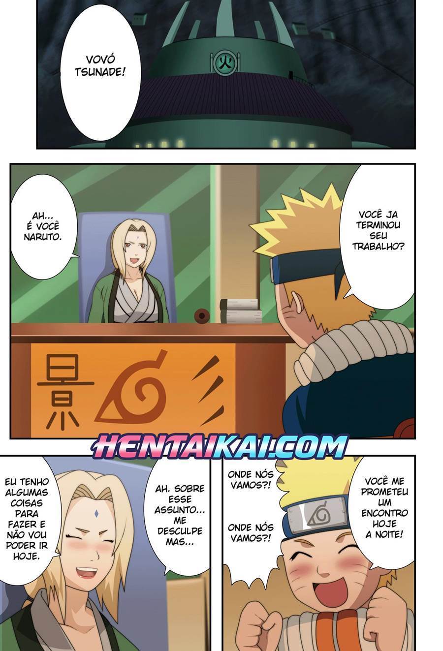 Naruto e Tsunade Quadrinho Pornô #1